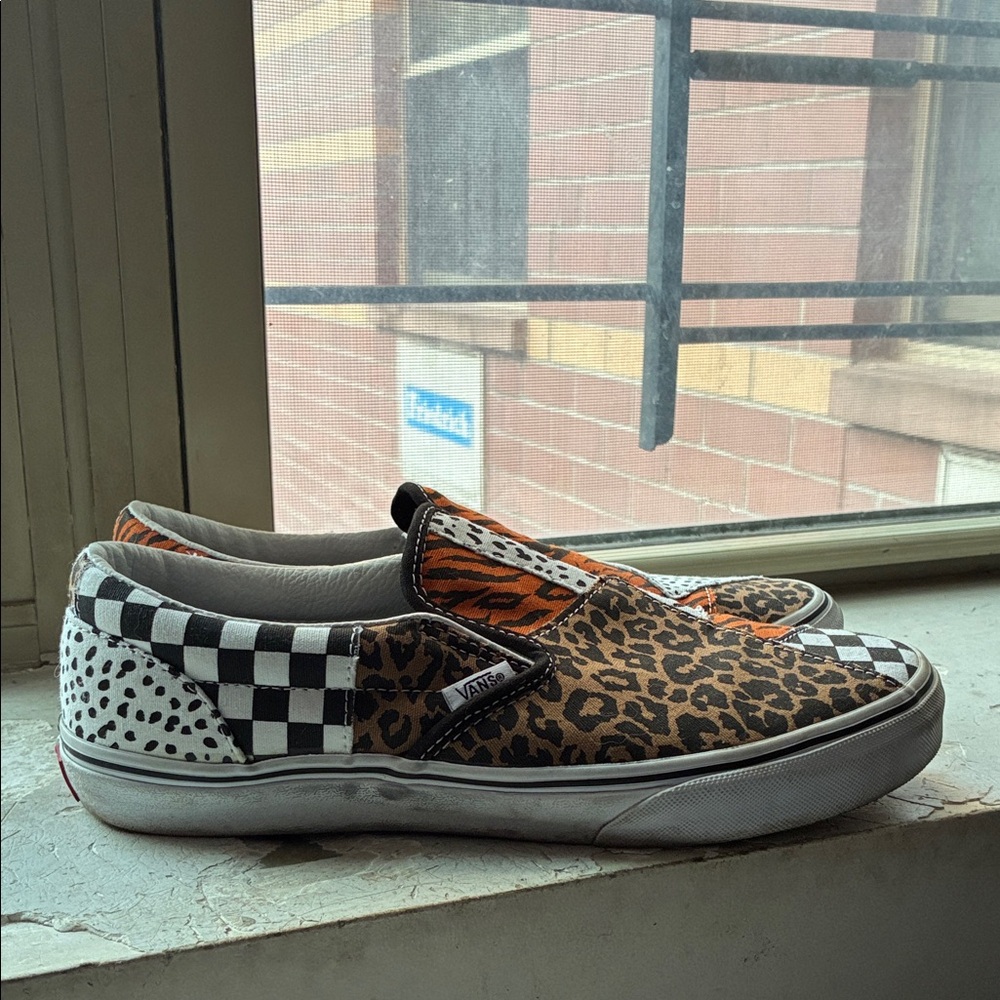 Vans Multicolor Animal Patchwork Slip-Ons - image 5
